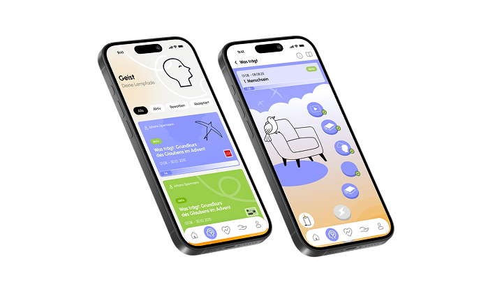 two screens of the App
